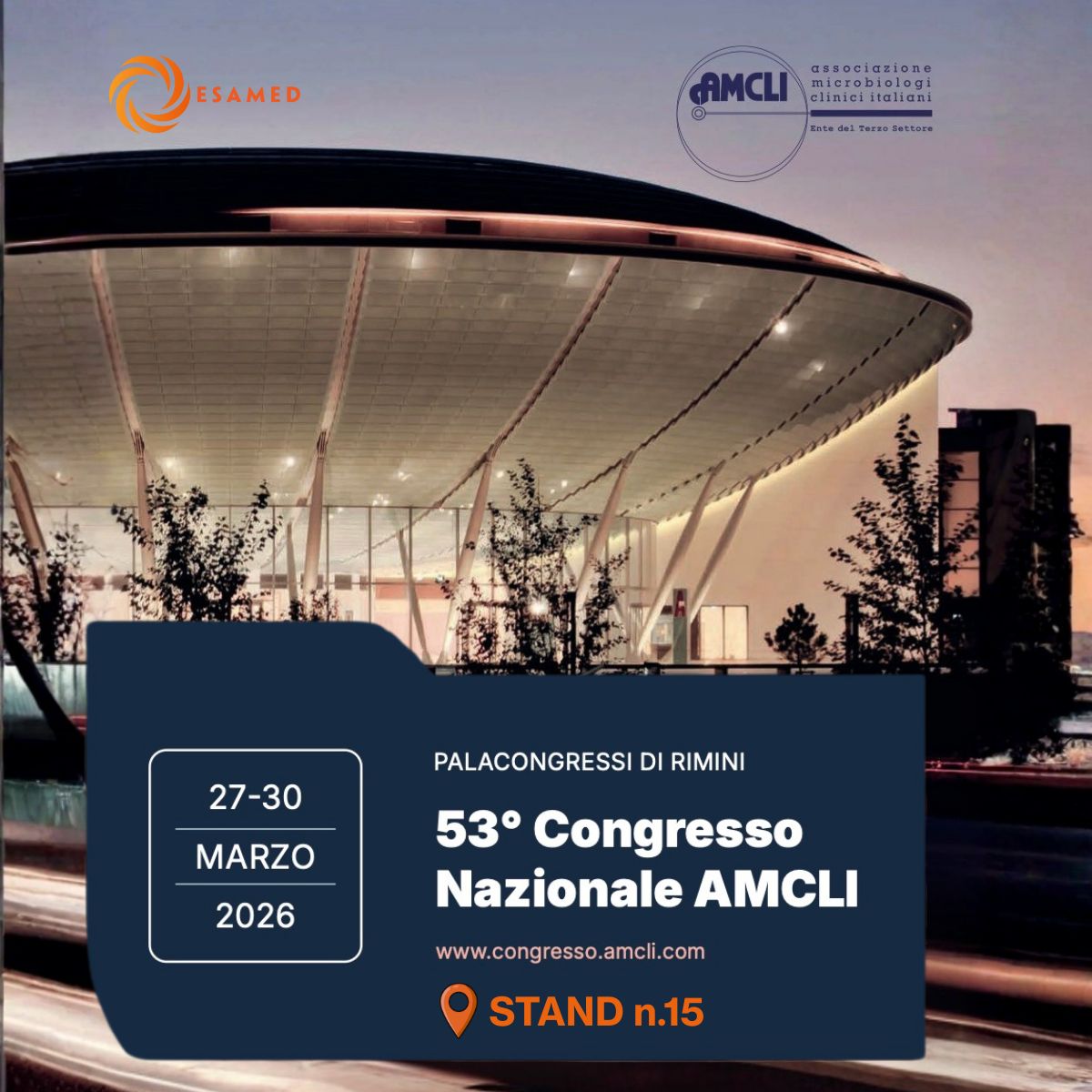 Stand Esamed al Congresso AMCLI 2026