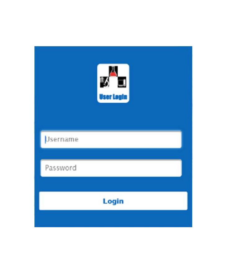 Schermata di accesso del software ESAPoct